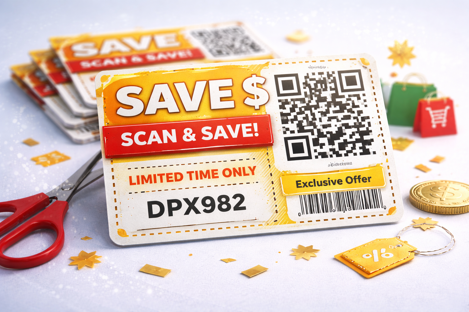 QR coupon printing